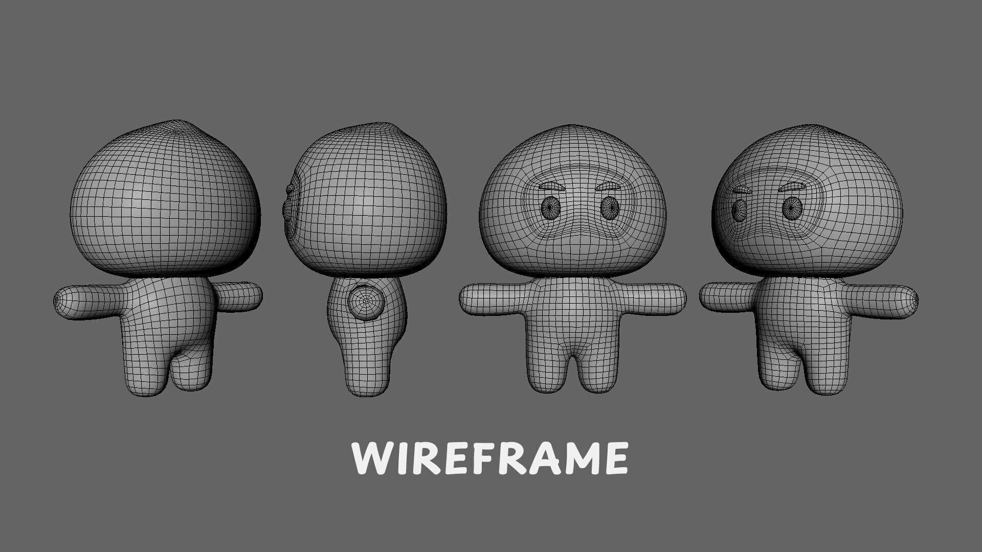 Low-Poly Character0010 Mascot Animated  Low-poly 3D model_8