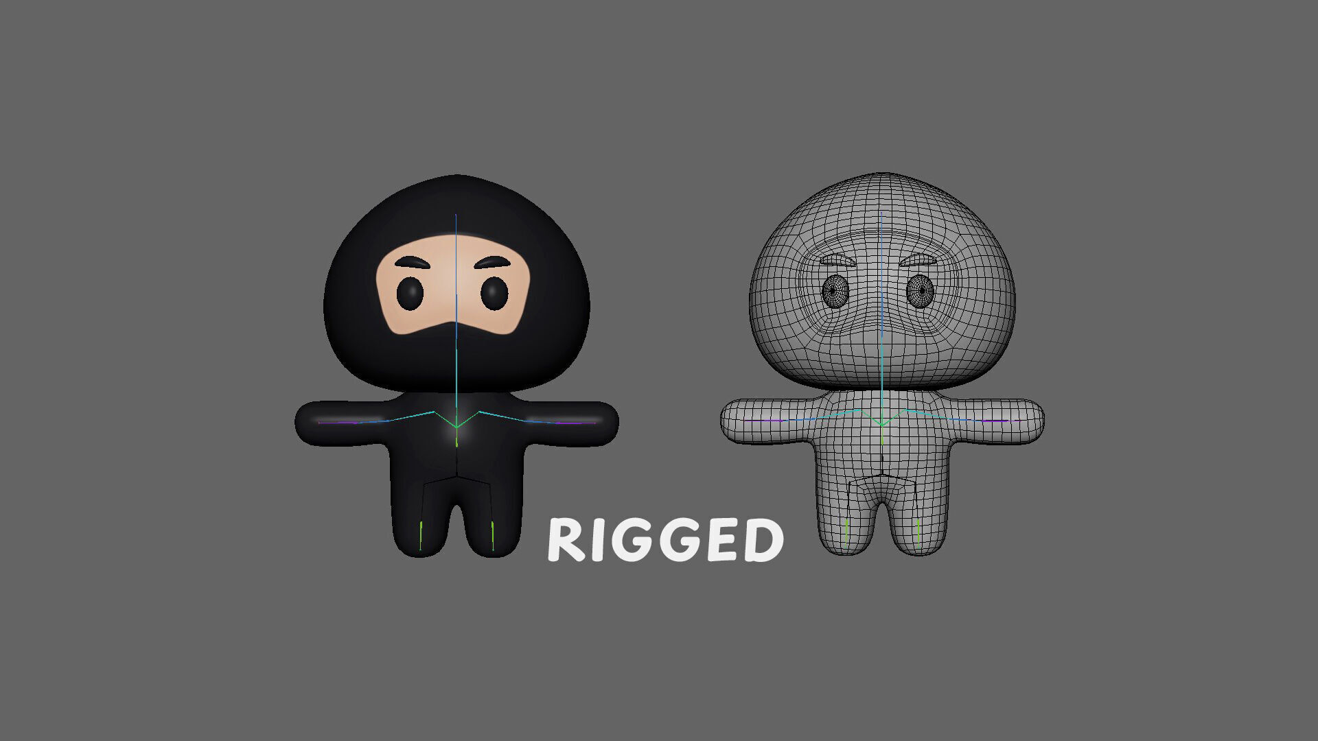 Low-Poly Character0010 Mascot Animated  Low-poly 3D model_3