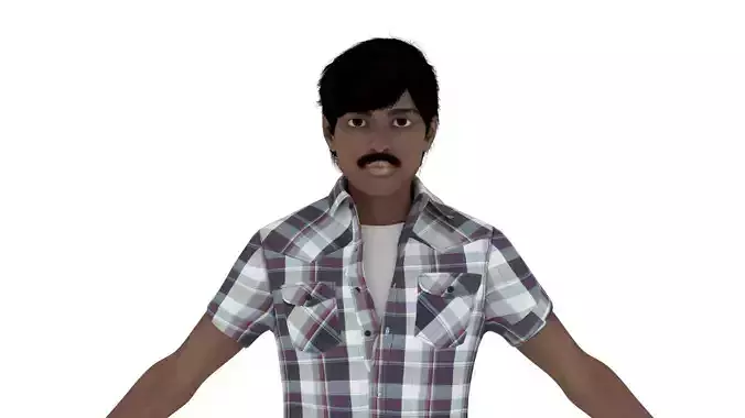 indian man 3d model