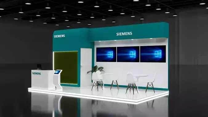 booth 6x3 3 side open 