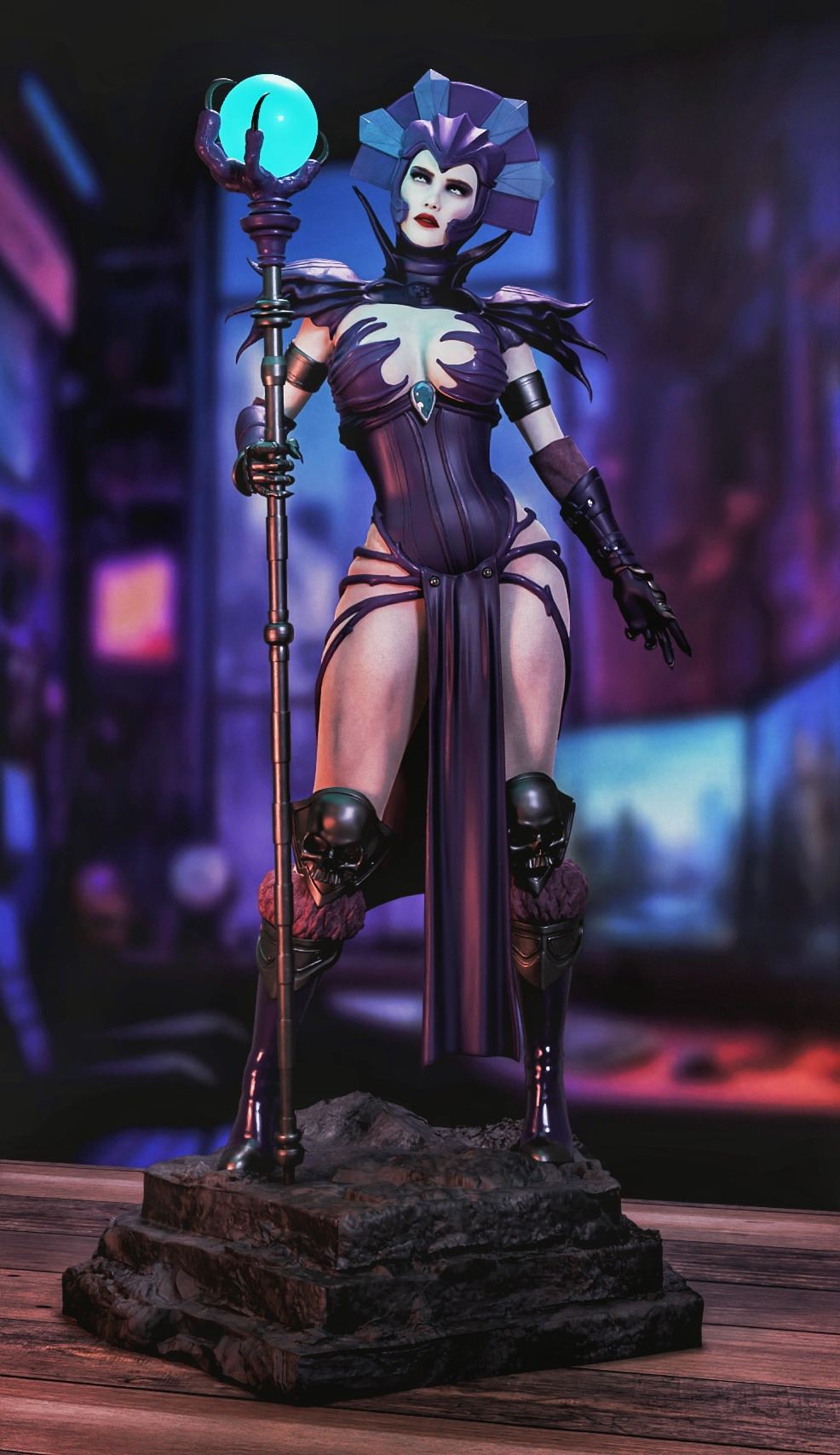 Evil Lyn - MOTU Masters of the Universe - STL 3D print model 3D print model_18