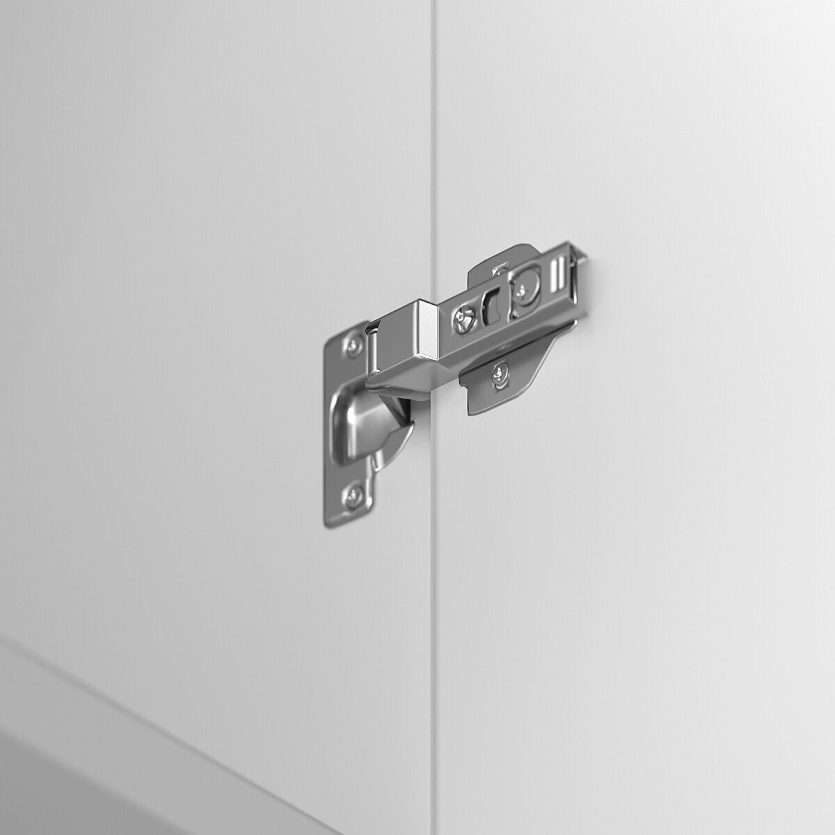 Minimalist wardrobe with storage system 3D model_4