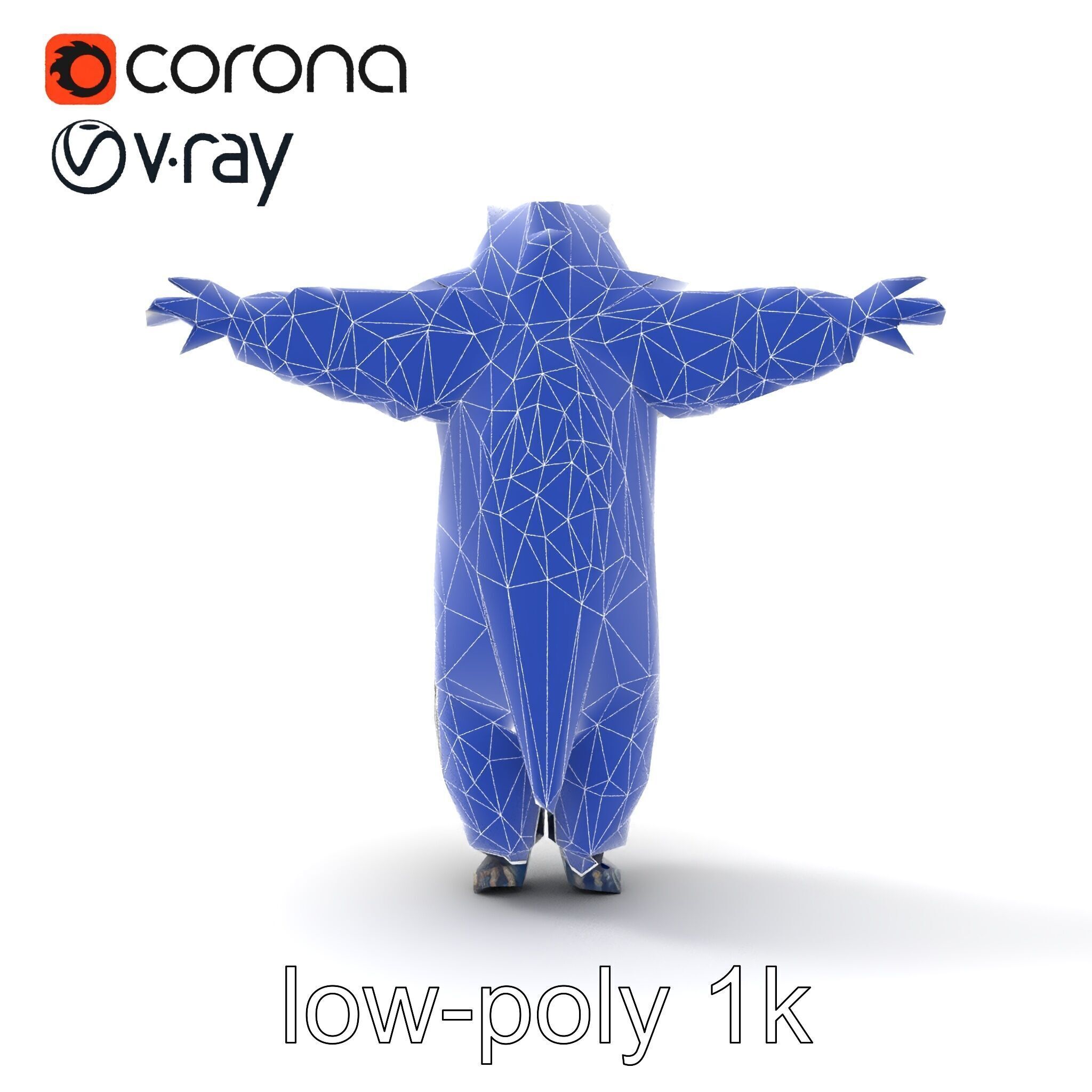 Grizzly Bear Forest Creature model pack Low-poly 3D model_24