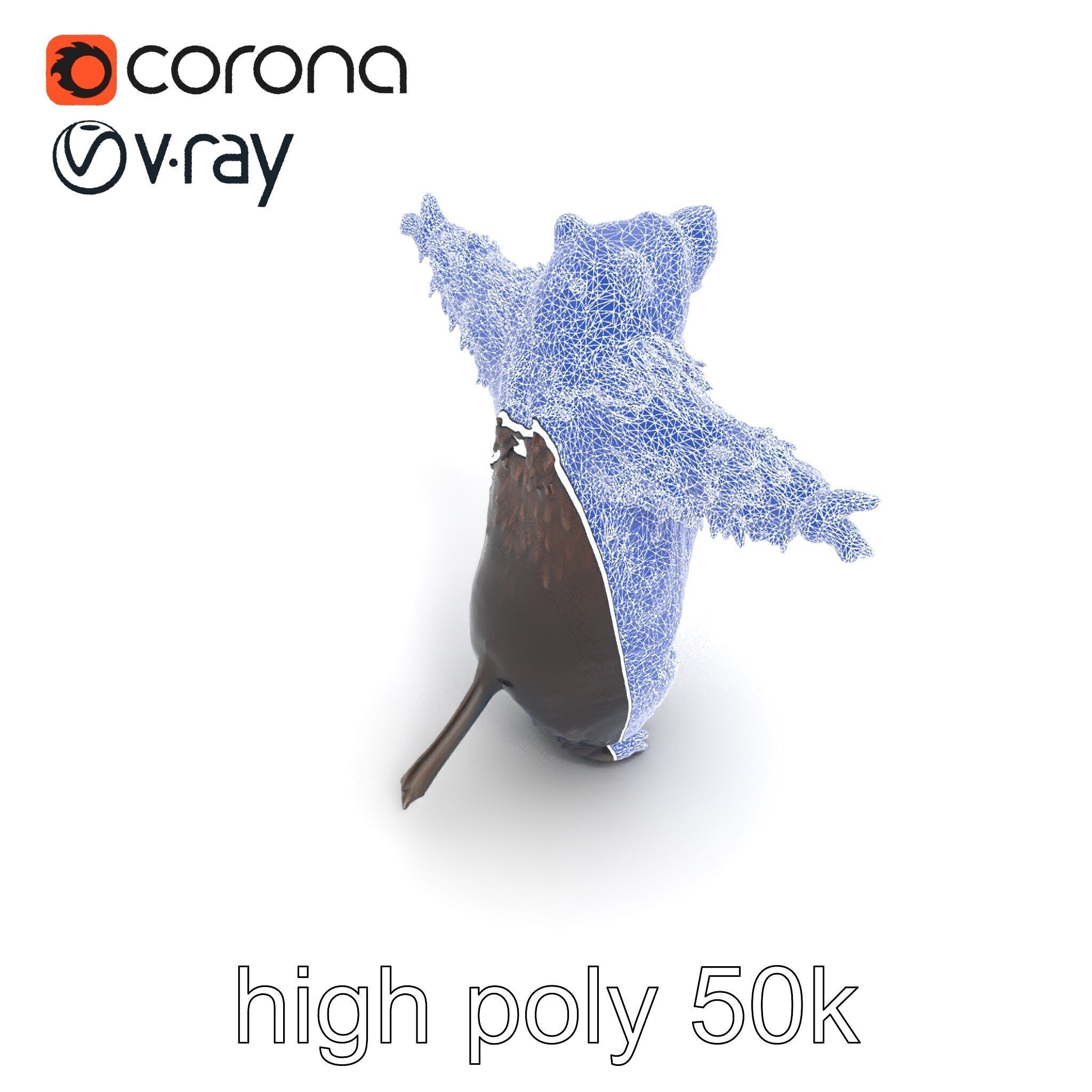 Grizzly Bear Forest Creature model pack Low-poly 3D model_16