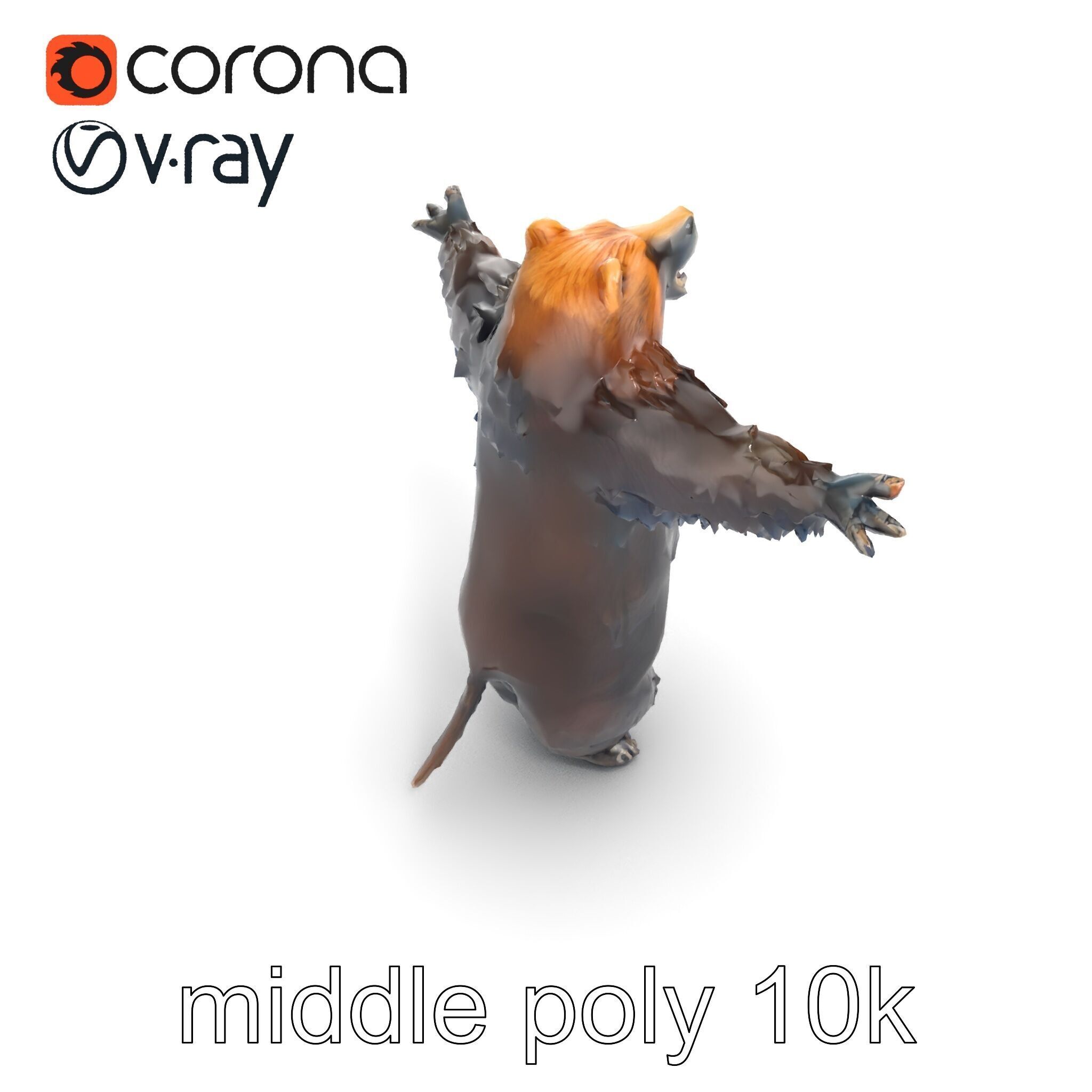 Grizzly Bear Forest Creature model pack Low-poly 3D model_22