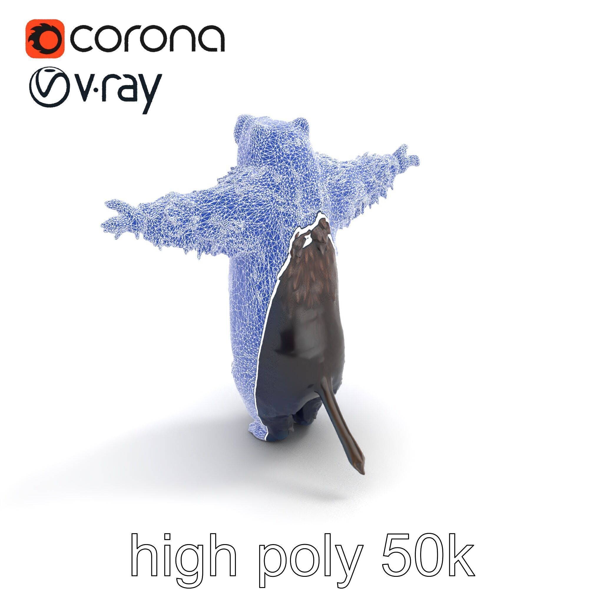 Grizzly Bear Forest Creature model pack Low-poly 3D model_19