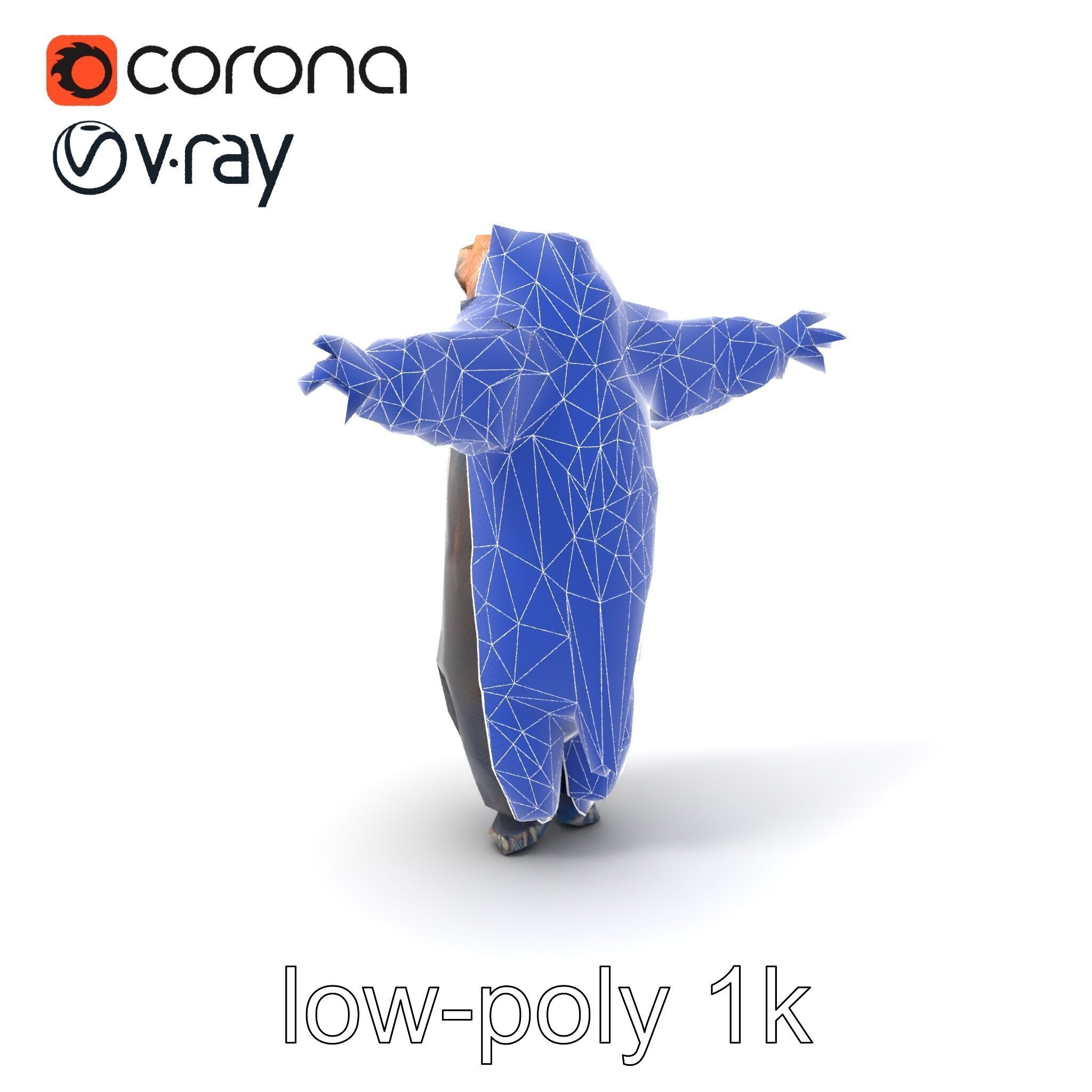 Grizzly Bear Forest Creature model pack Low-poly 3D model_4