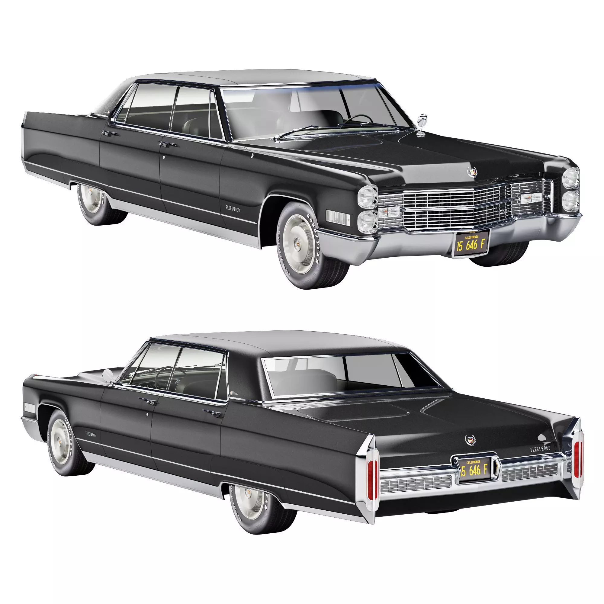 Cadillac fleetwood 1966 3D model