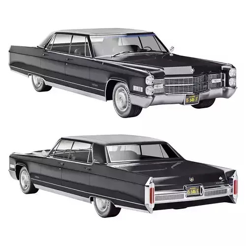 Cadillac fleetwood 1966 3D model