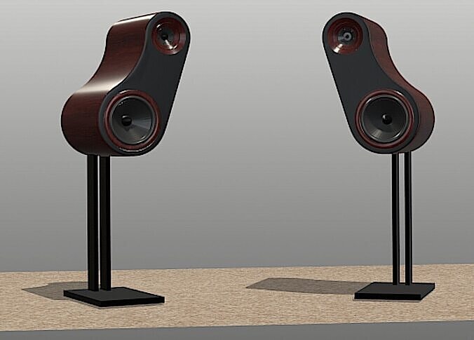 Salagar Sonics Symphony S210 Speakers- High Poly 3D Model 3D model