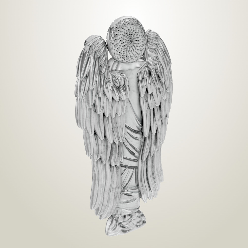 angel pendant 5 3D print model_3