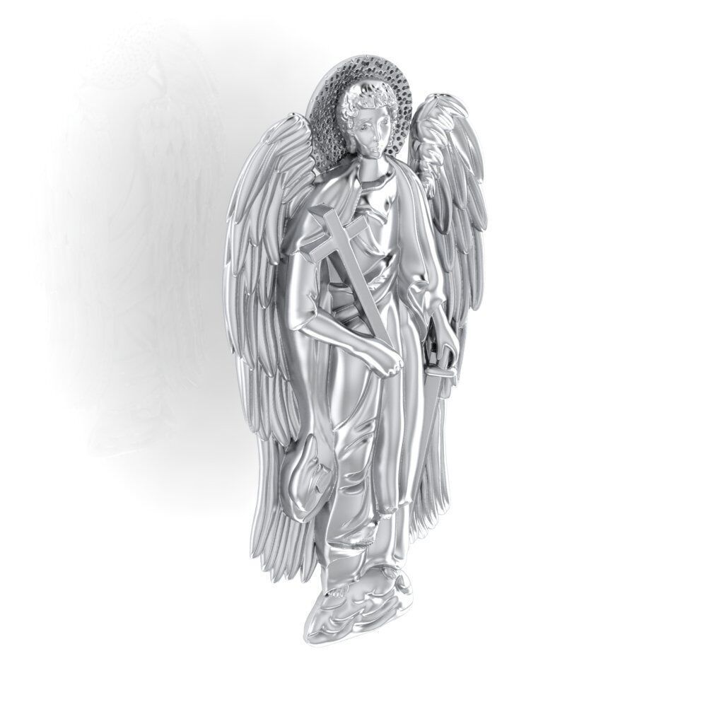 angel pendant 5 3D print model_6