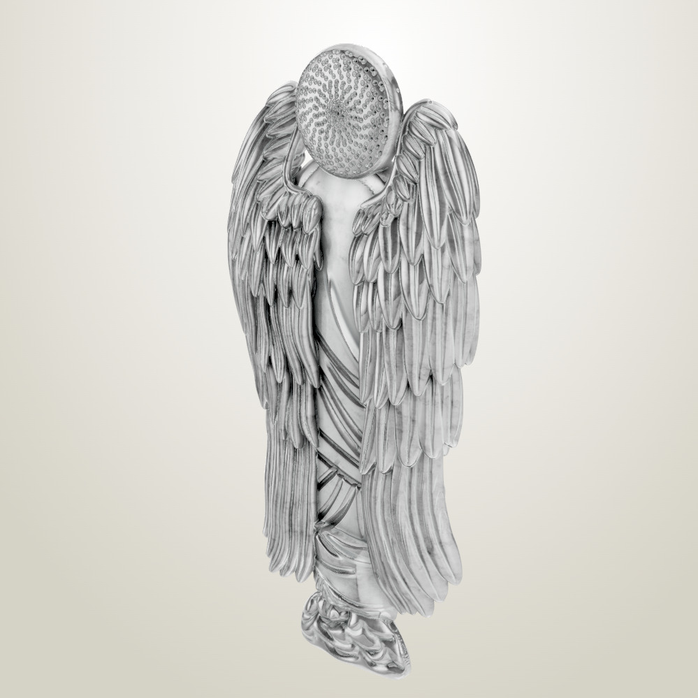 angel pendant 5 3D print model_2