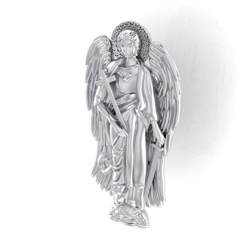 angel pendant 5 3D print model_8