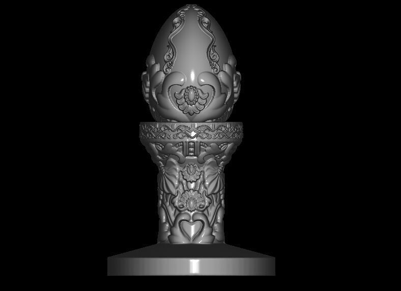 Ornament Egg On ornament stand 3D print model_1