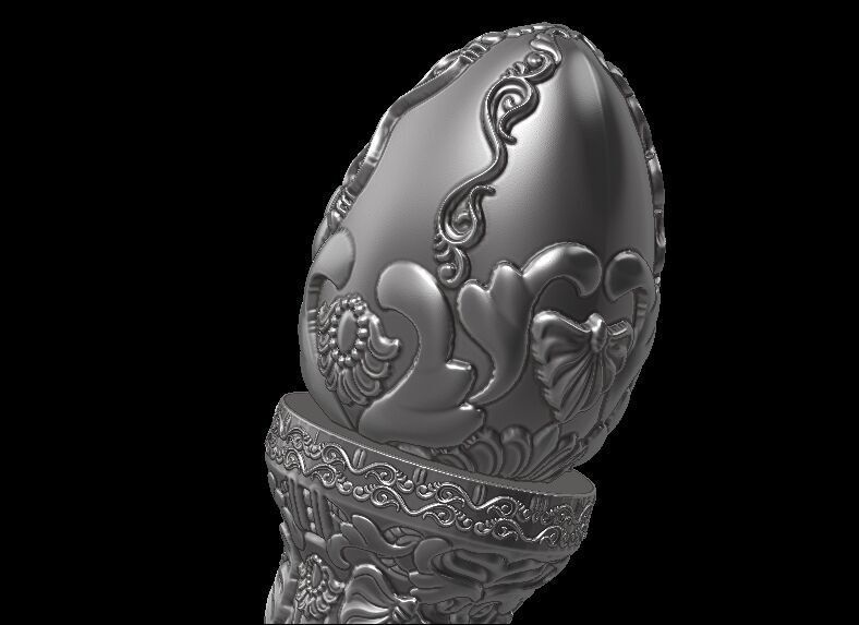 Ornament Egg On ornament stand 3D print model_5