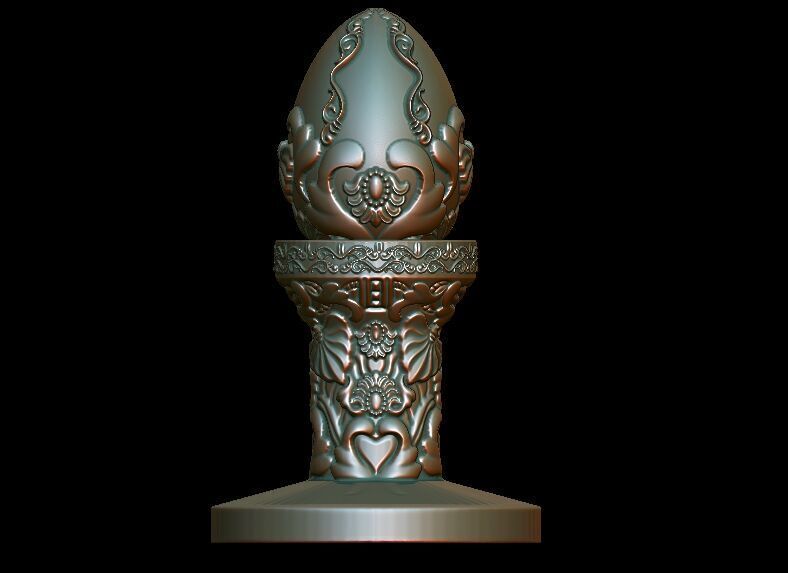 Ornament Egg On ornament stand 3D print model_6