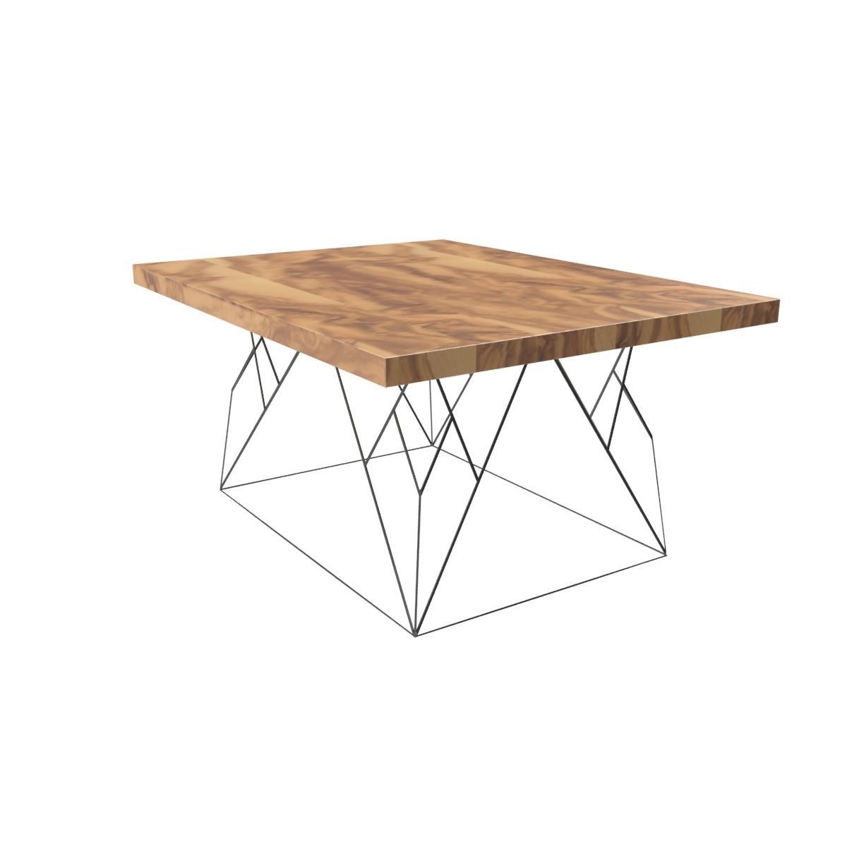 Wire coffee table 3D model_11