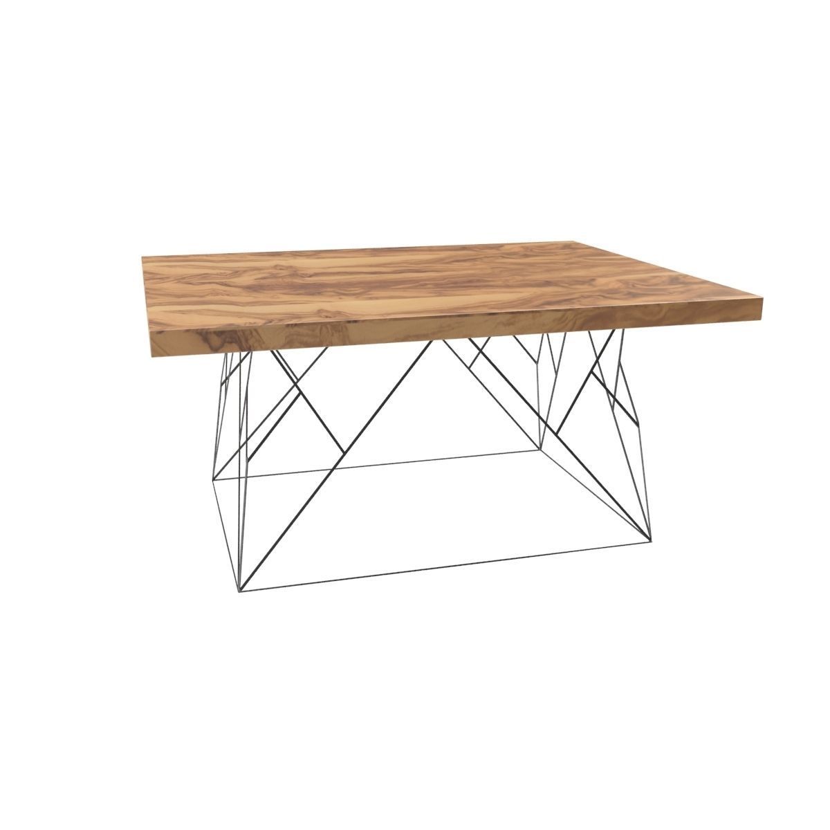 Wire coffee table 3D model_19