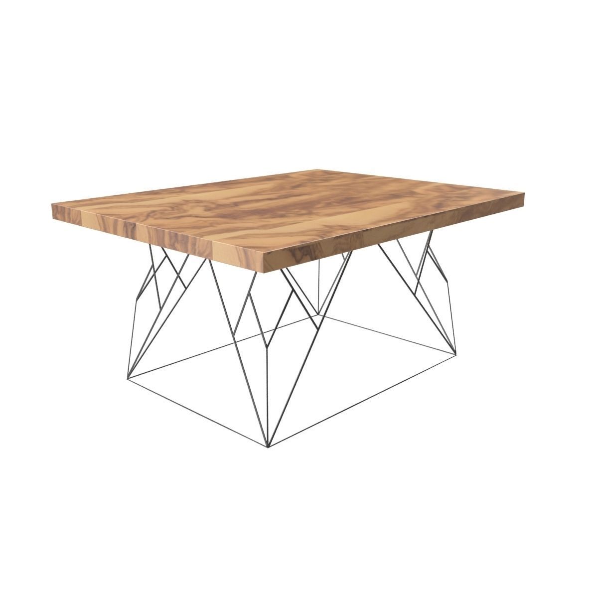 Wire coffee table 3D model_21
