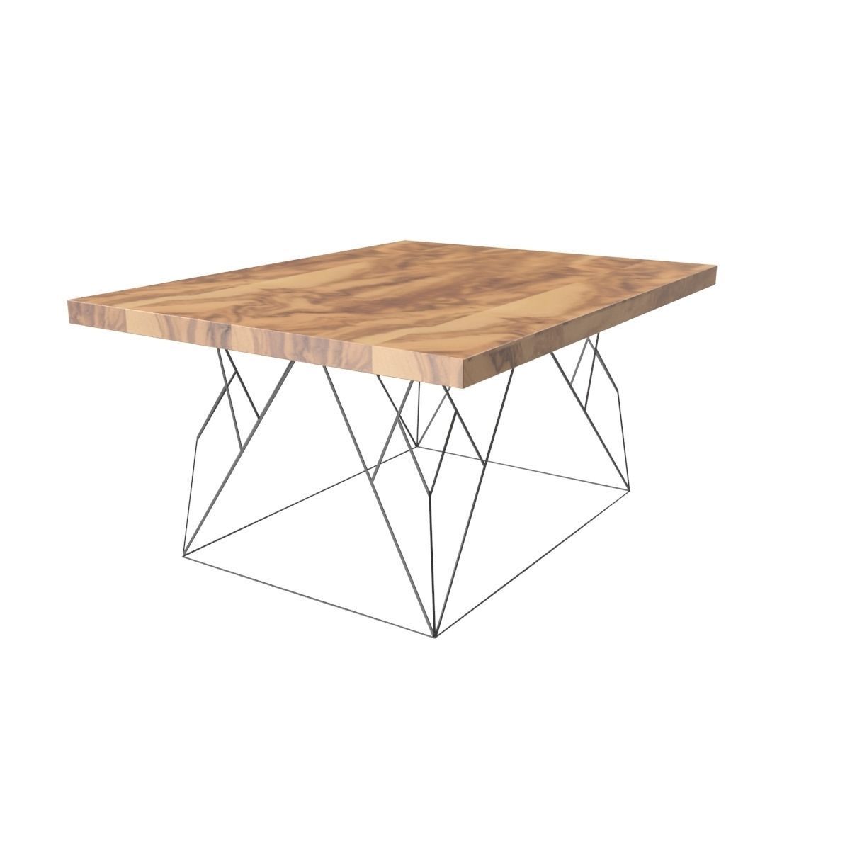 Wire coffee table 3D model_24