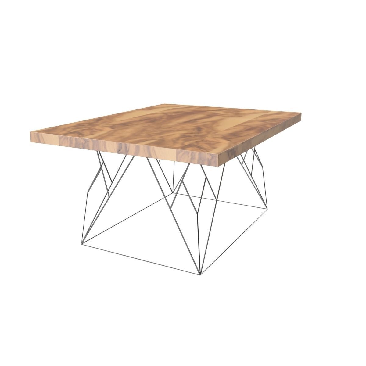 Wire coffee table 3D model_6