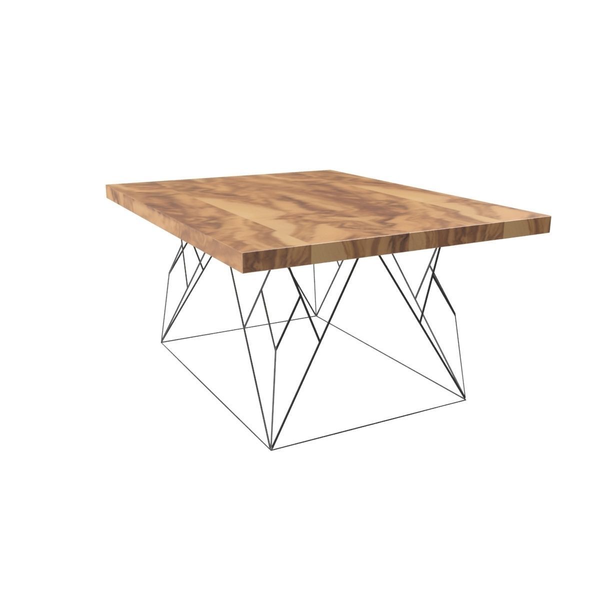 Wire coffee table 3D model_30