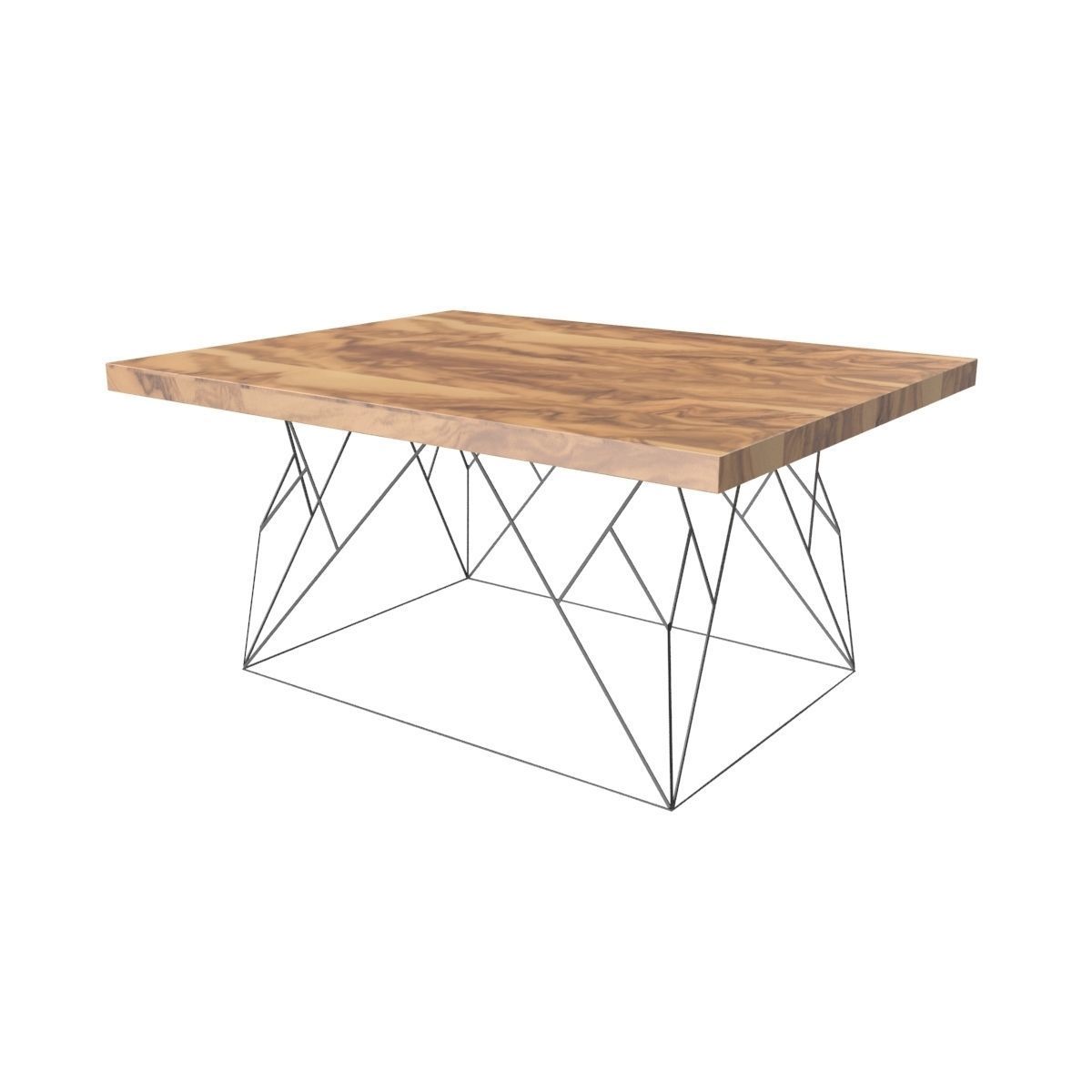Wire coffee table 3D model_15
