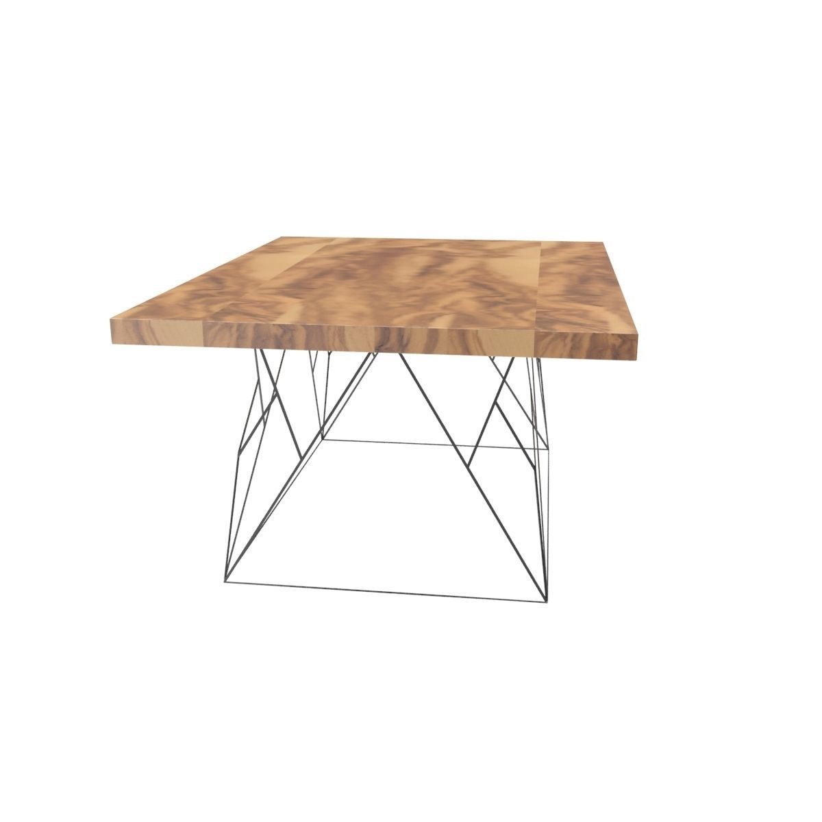 Wire coffee table 3D model_7