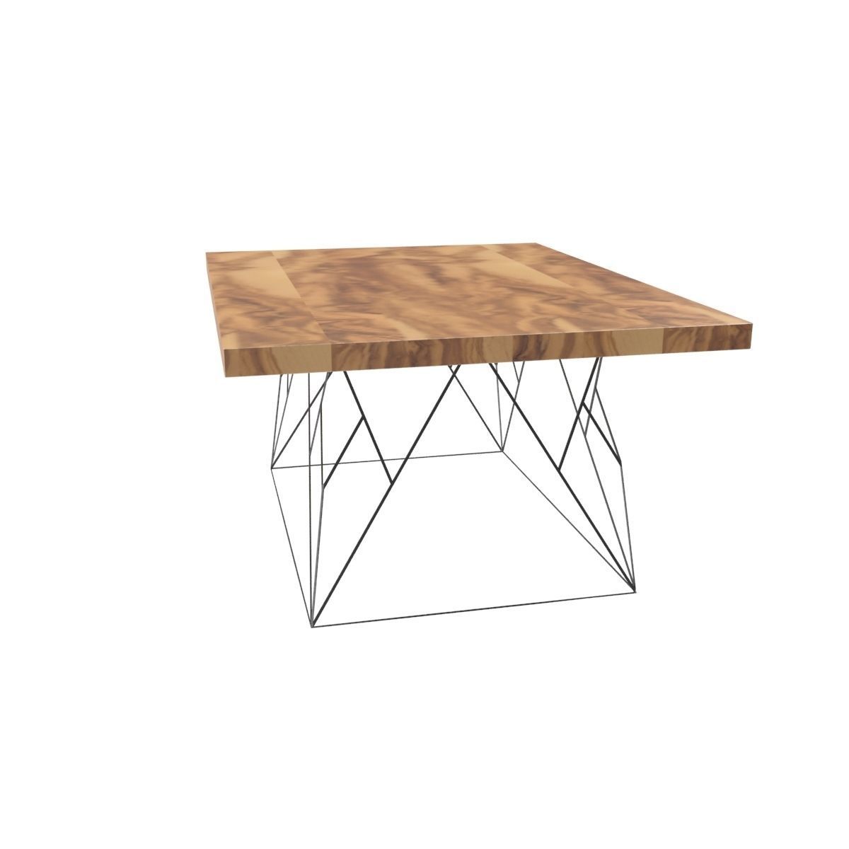 Wire coffee table 3D model_12