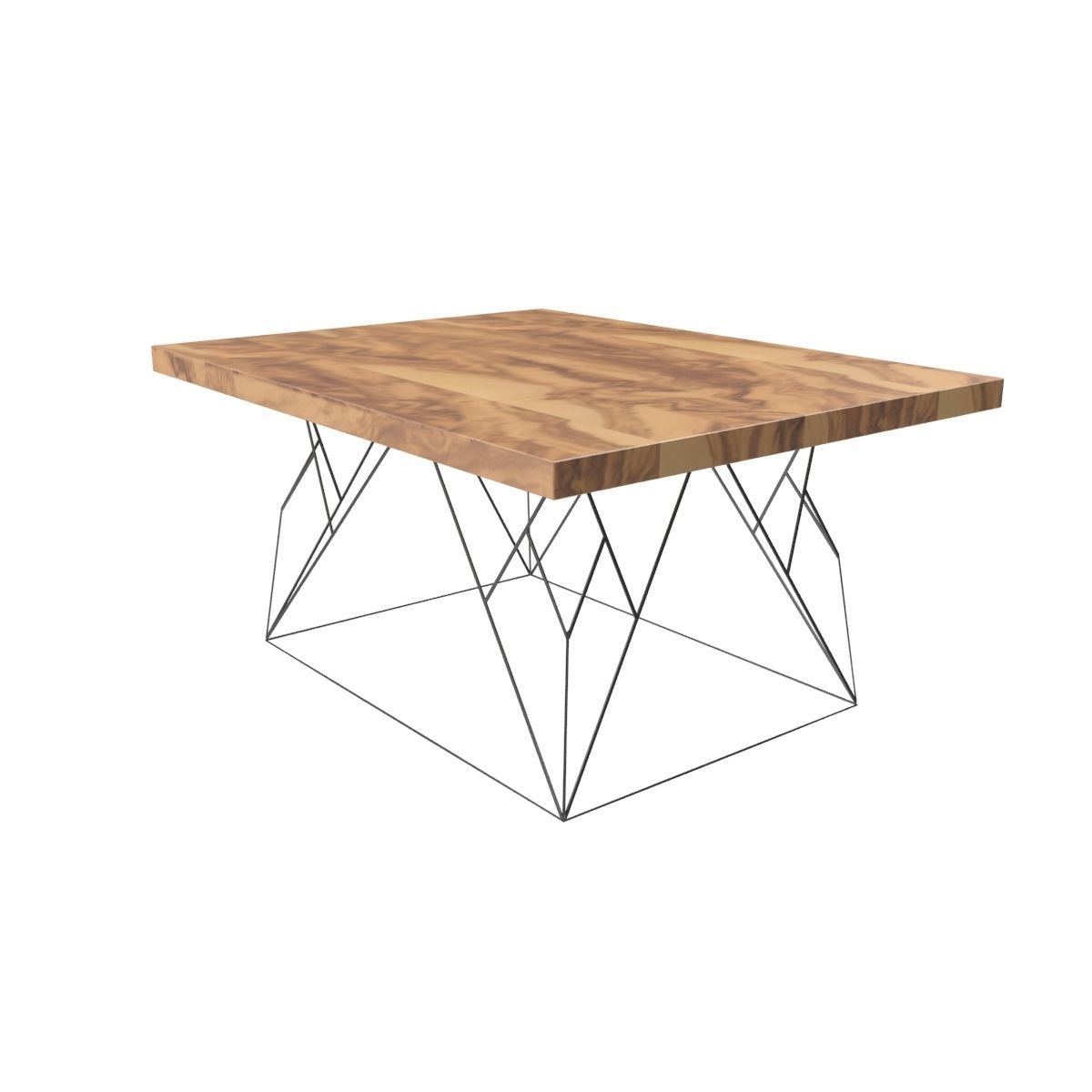 Wire coffee table 3D model_29
