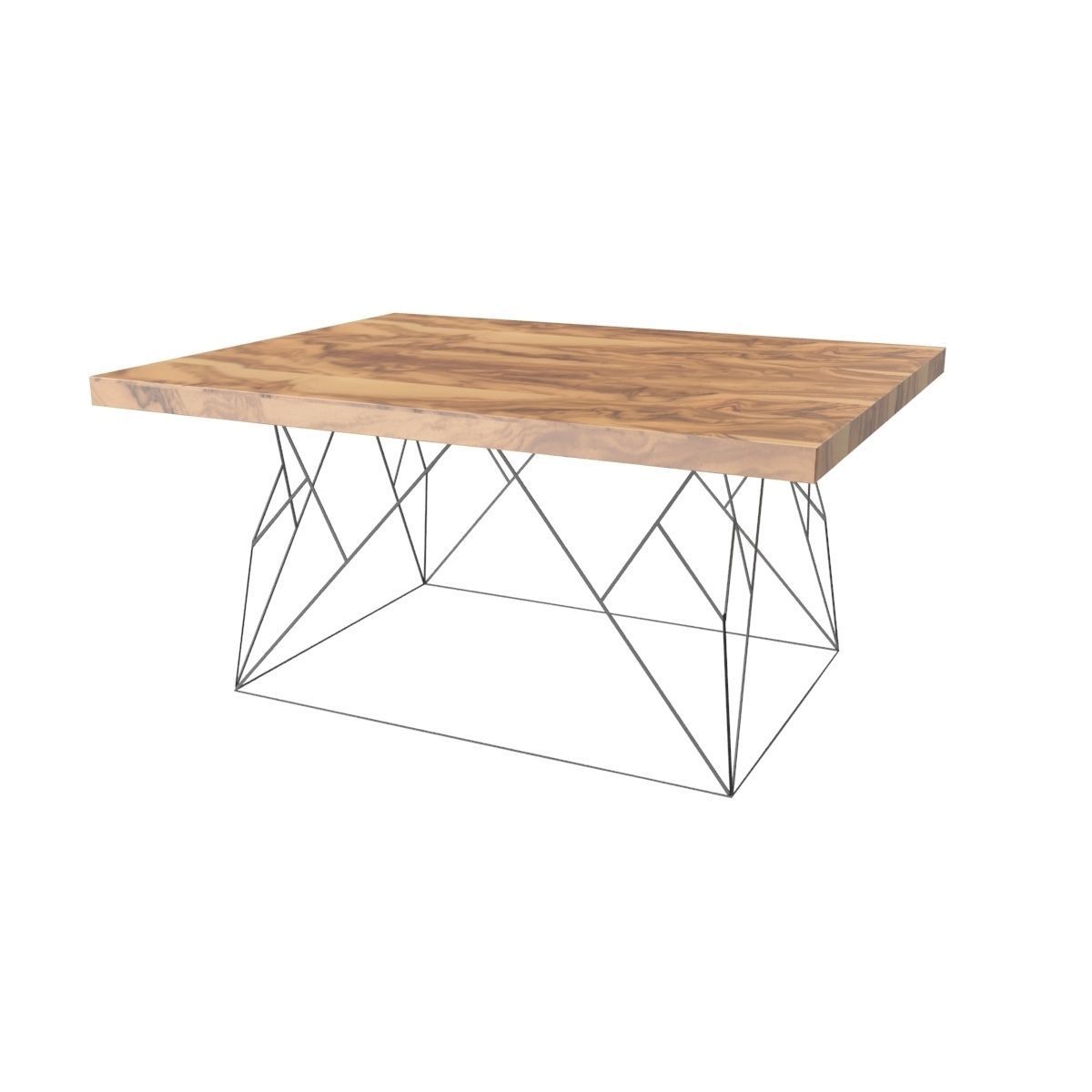 Wire coffee table 3D model_14