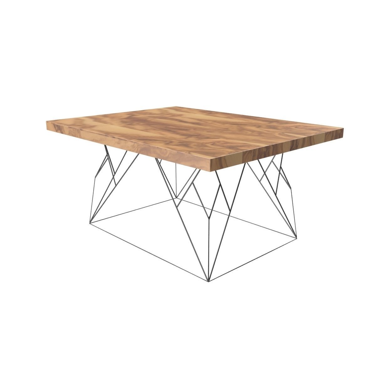 Wire coffee table 3D model_13