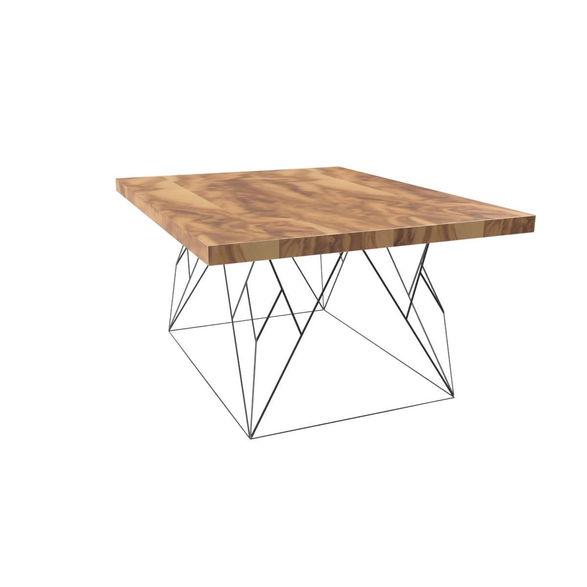 Wire coffee table 3D model_10