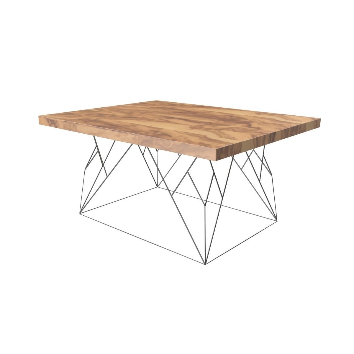 Wire coffee table 3D model_33