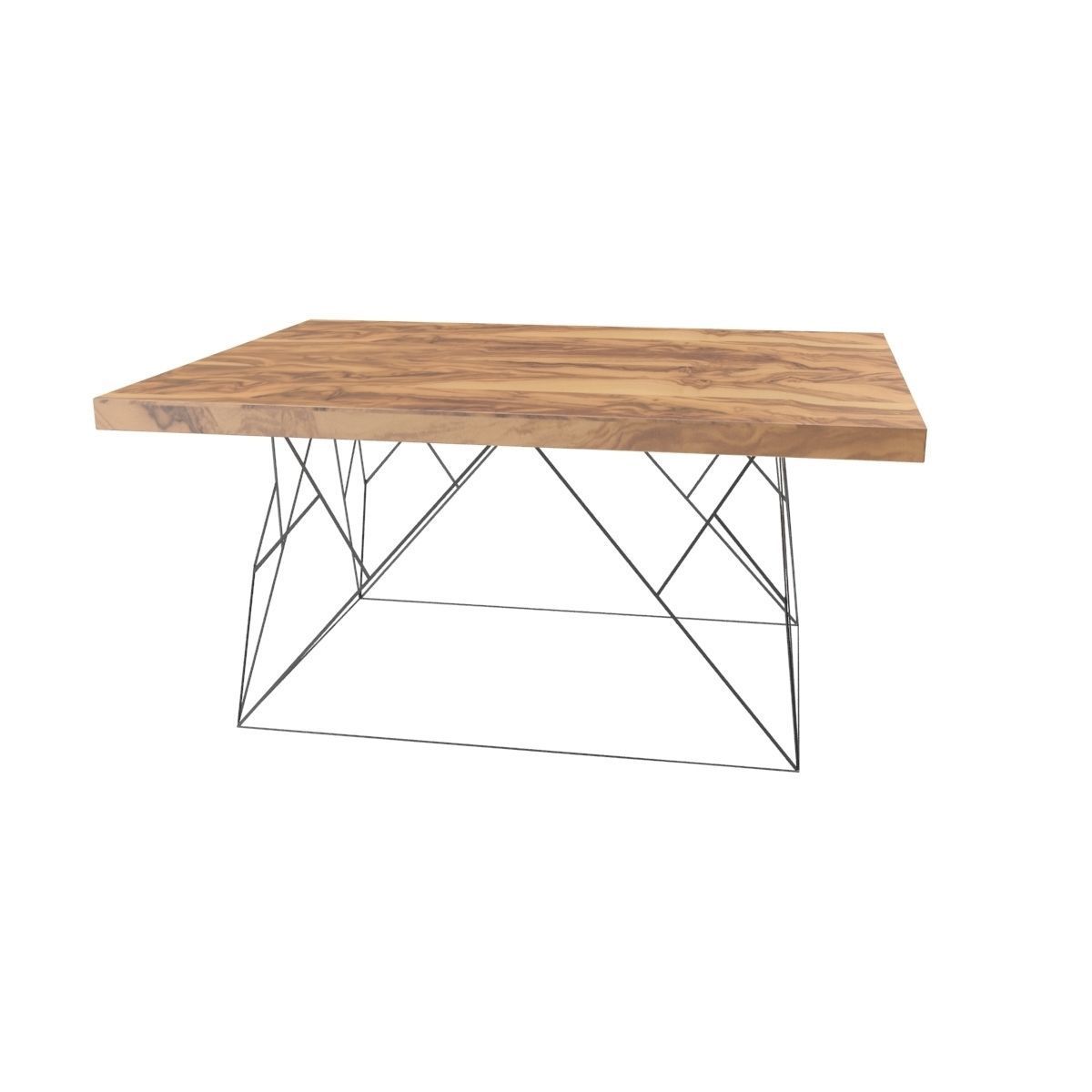 Wire coffee table 3D model_35