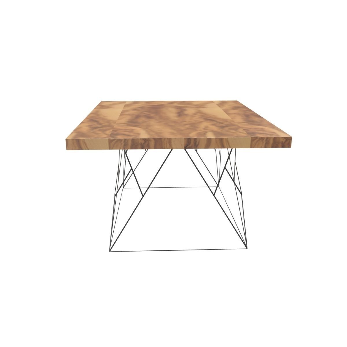 Wire coffee table 3D model_9