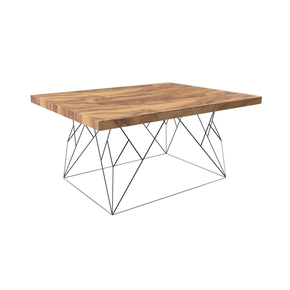 Wire coffee table 3D model_22