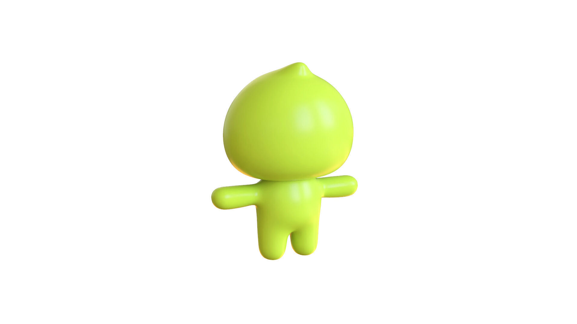 Low-Poly Character0011 Monster Mascot Animated Low-poly 3D model_12