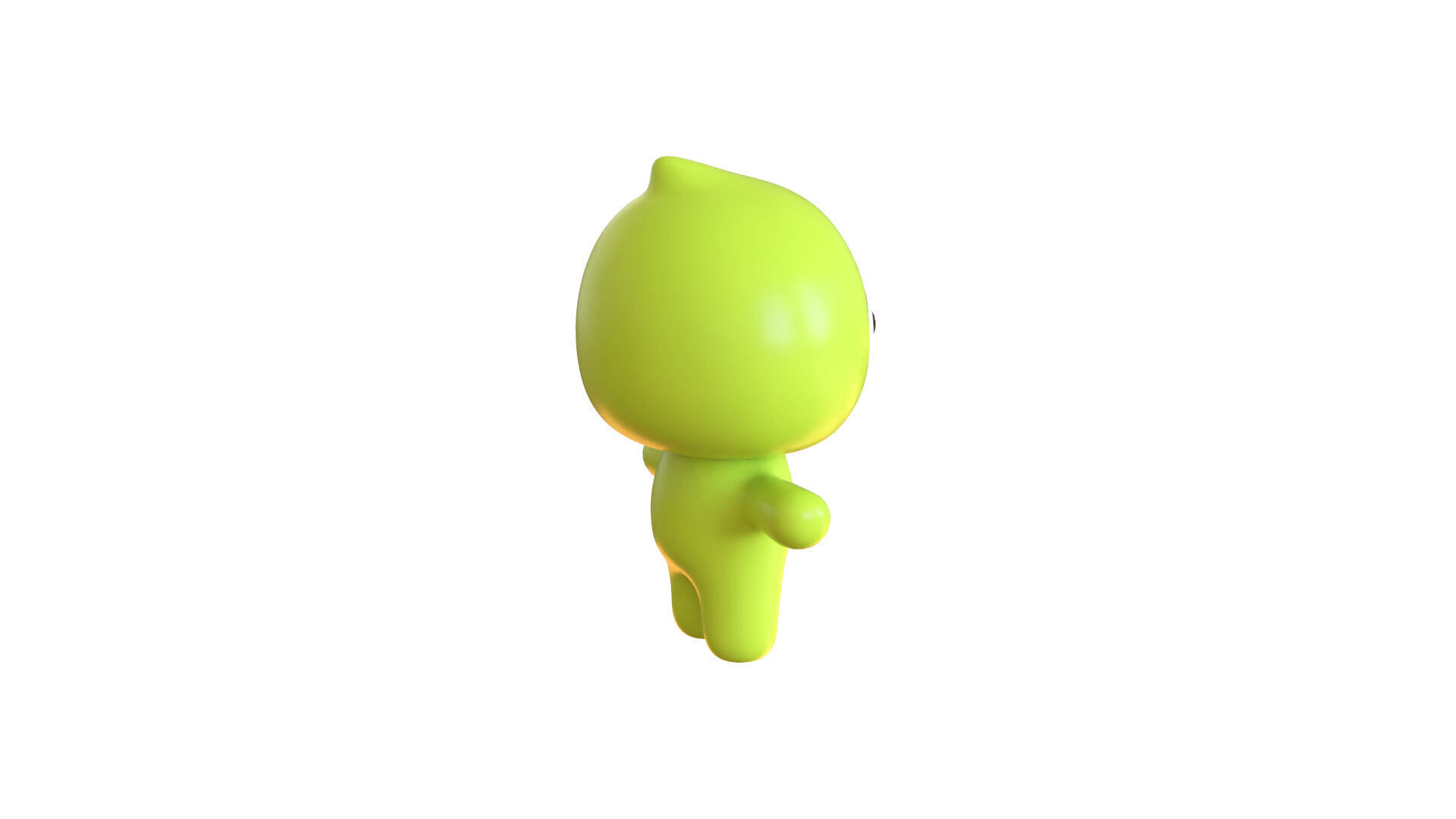 Low-Poly Character0011 Monster Mascot Animated Low-poly 3D model_16