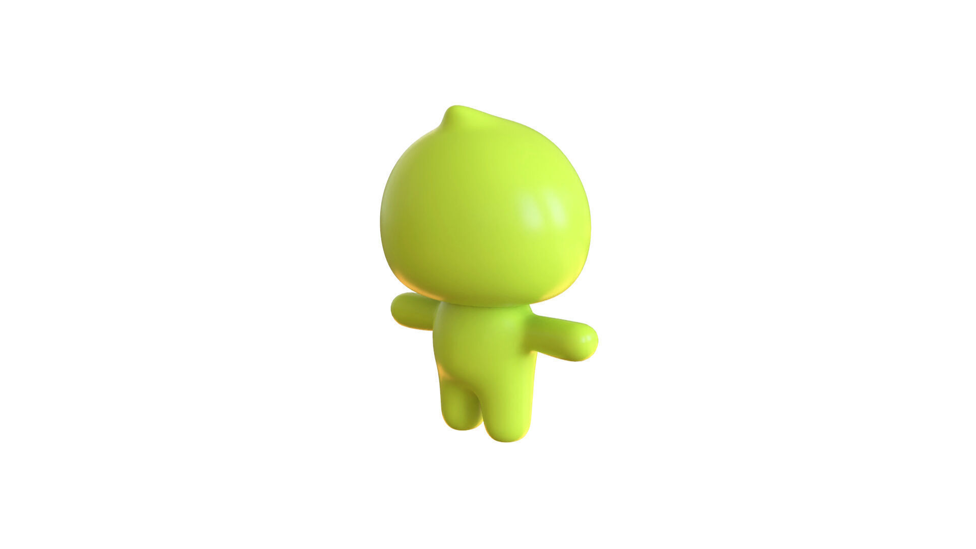 Low-Poly Character0011 Monster Mascot Animated Low-poly 3D model_15