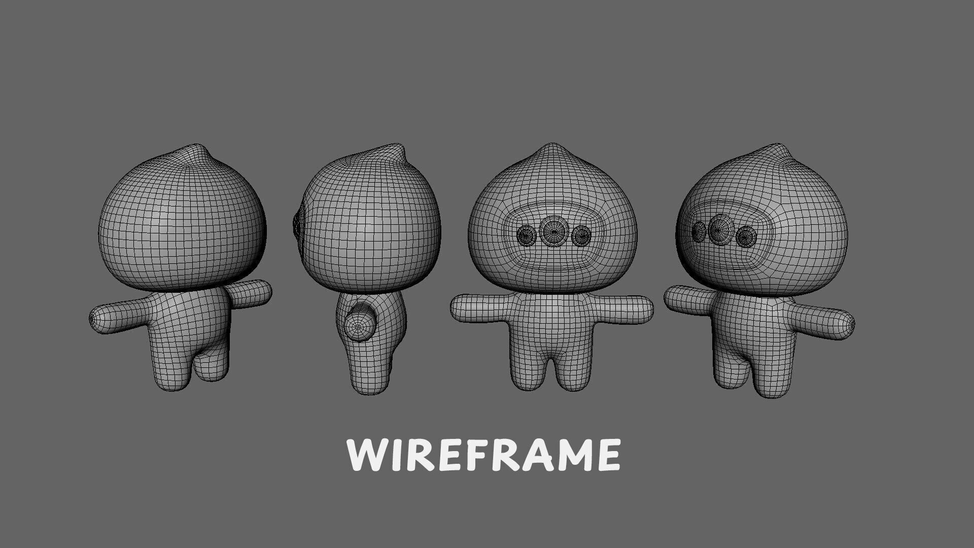 Low-Poly Character0011 Monster Mascot Animated Low-poly 3D model_8