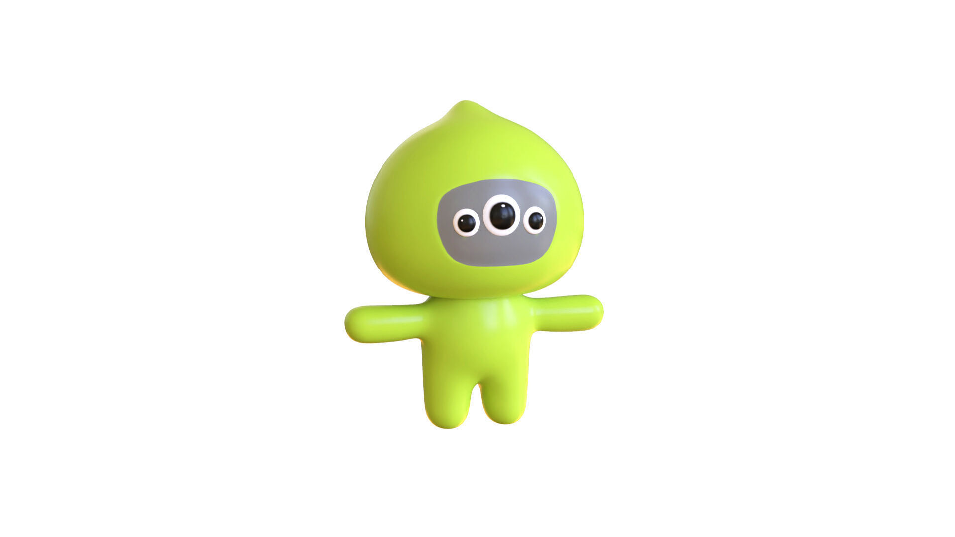 Low-Poly Character0011 Monster Mascot Animated Low-poly 3D model_20