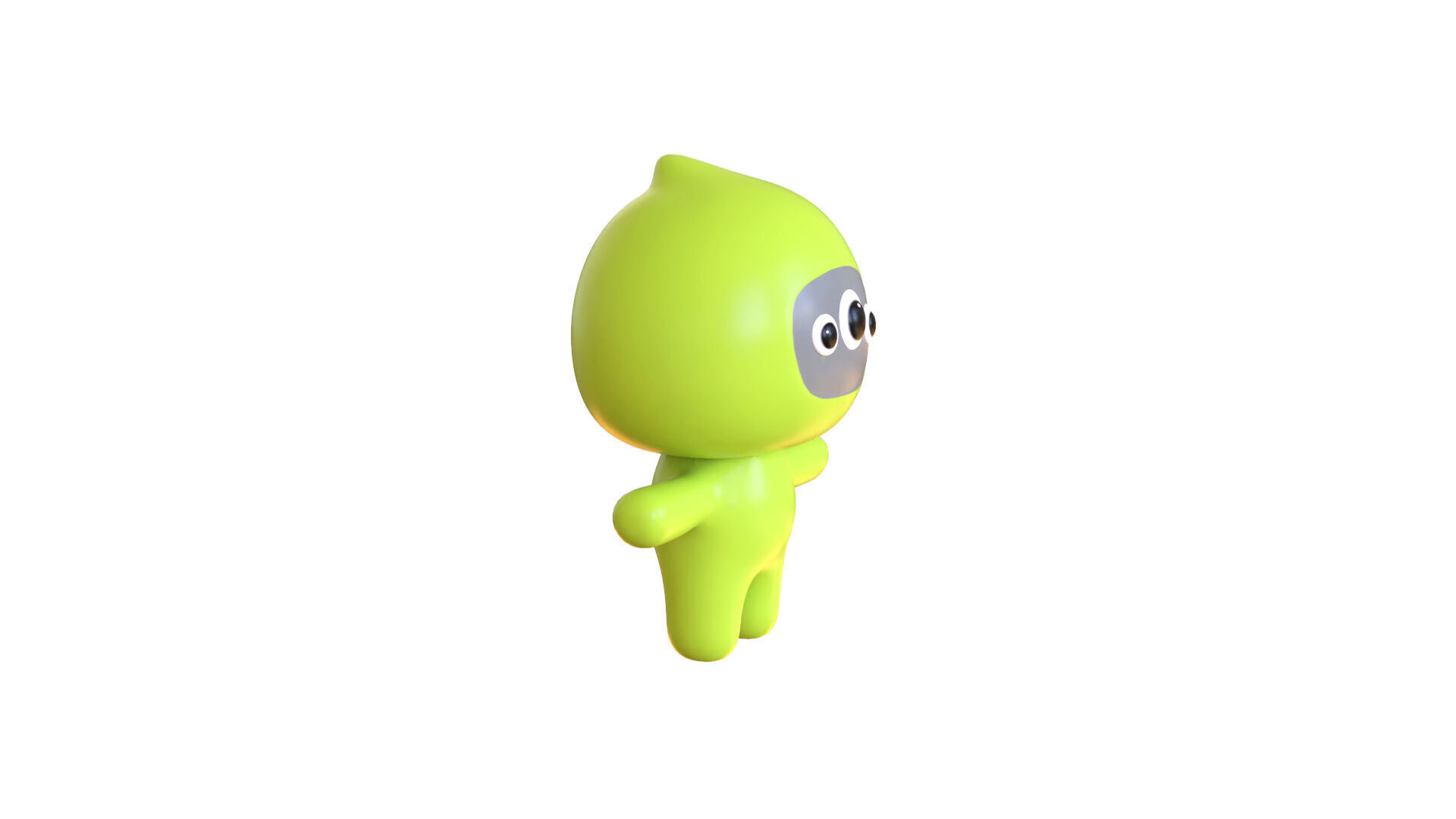 Low-Poly Character0011 Monster Mascot Animated Low-poly 3D model_18