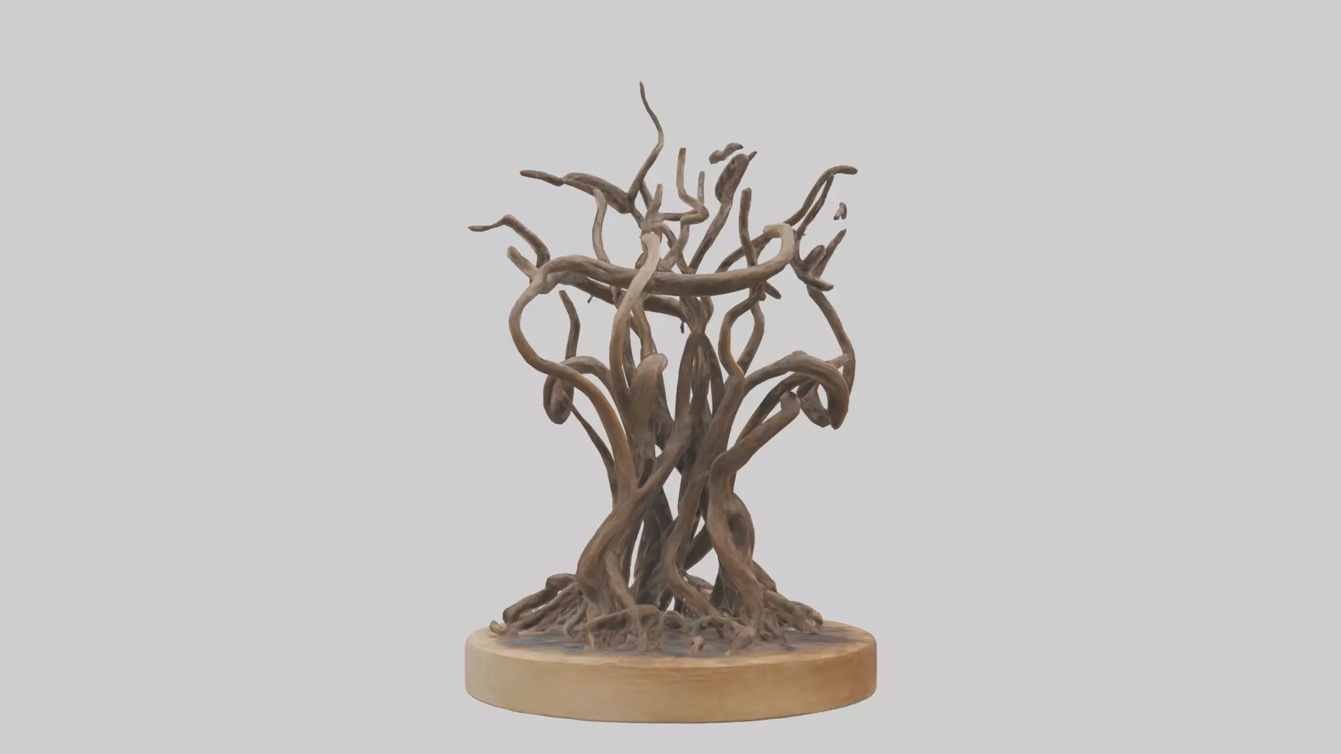 Roots in Motion sculpture model Low-poly 3D model_0