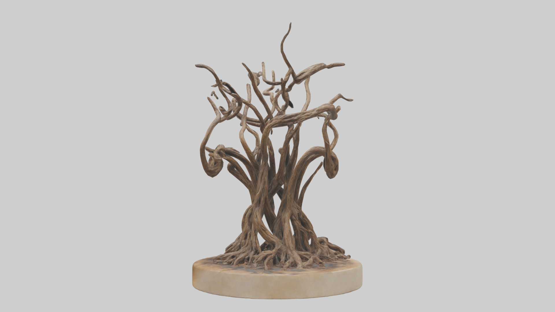 Roots in Motion sculpture model Low-poly 3D model_9