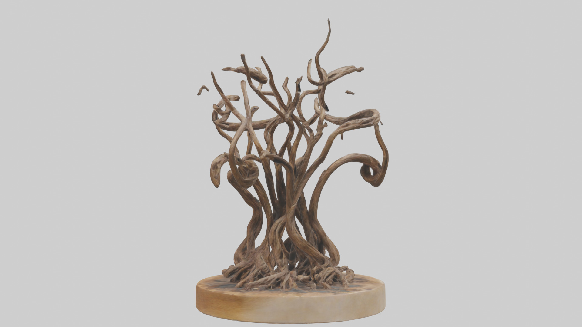 Roots in Motion sculpture model Low-poly 3D model_7