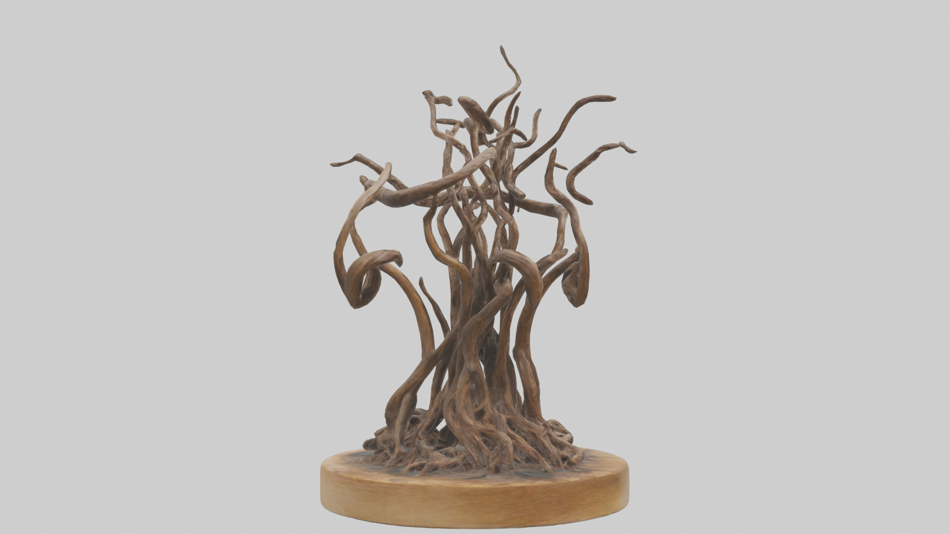 Roots in Motion sculpture model Low-poly 3D model_2