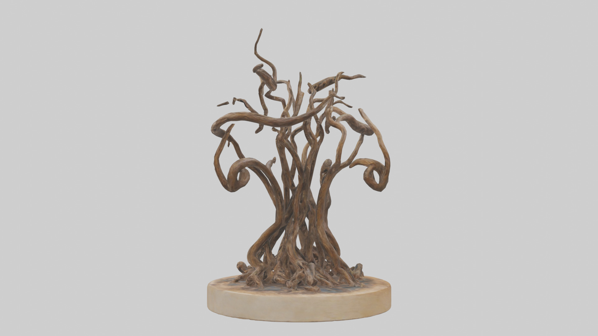 Roots in Motion sculpture model Low-poly 3D model_12