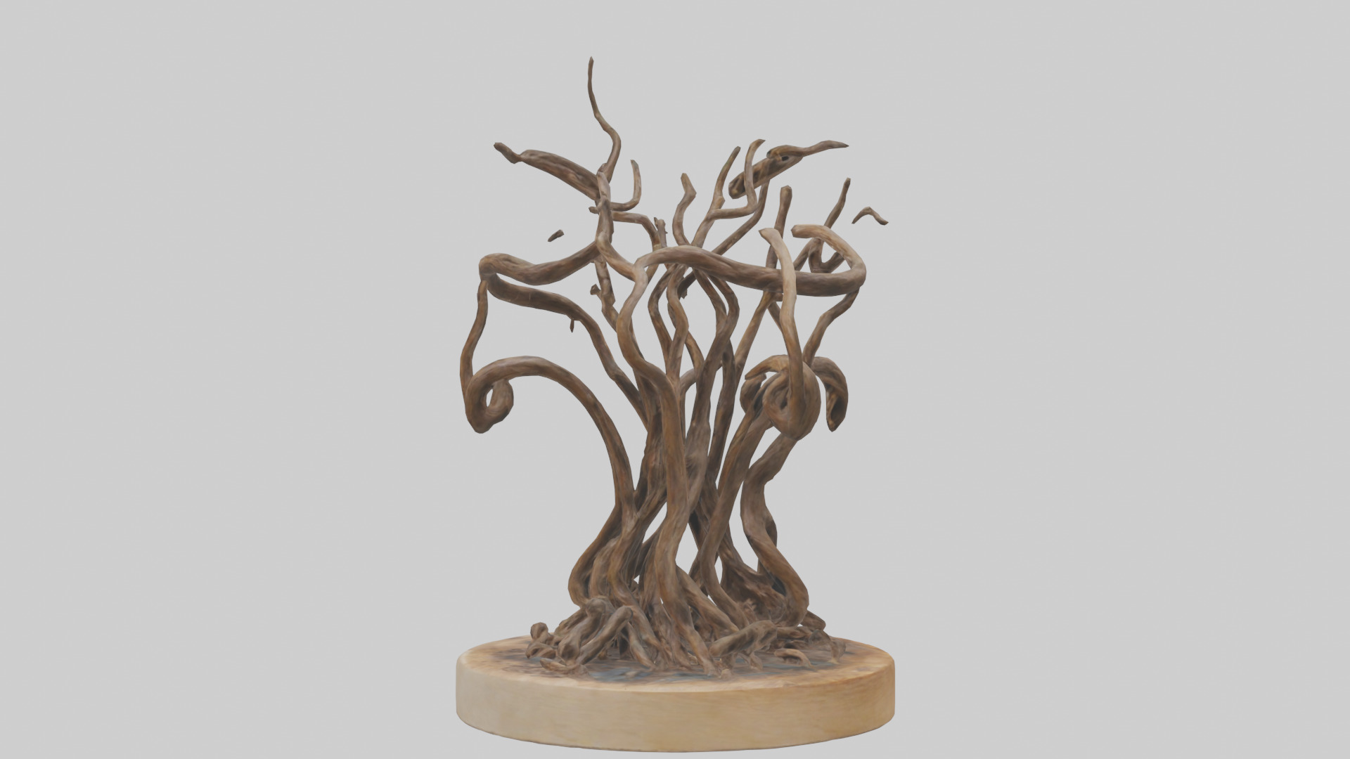 Roots in Motion sculpture model Low-poly 3D model_1